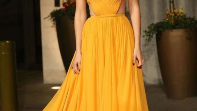 افضل فستان اصفر غامق بالرياض تجده في اهم المحلات - موضوع جميل